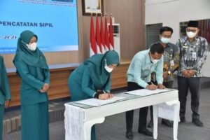 Disdukcapil Batubara Bersama TP PKK Tandatangani PKS