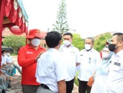 Bupati Bersama BIN Tinjau Vaksinasi Masal Door to Door di Labura
