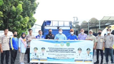 Bupati Labura Terima Bantuan Logistik Tanggap Darurat Dari Sumut