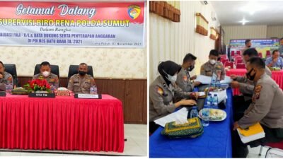 Tim Supervisi Biro Rena Poldasu Turun ke Polres Batubara