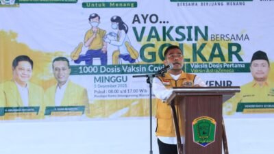 Pemkab Apresiasi Vaksinasi Massal 1.200 Dosis DPD Golkar Labura