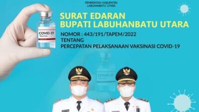 Dukung Program Vaksin Booster, Bupati Labura Terbitkan SE