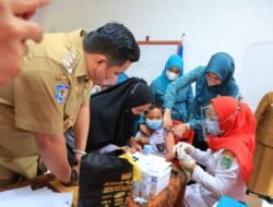 Launching Vaksin Anak, Bupati Labura Pastikan Aman dan Halal