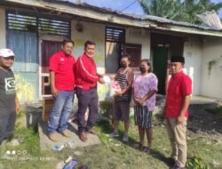 PDIP Batubara Peduli, Salurkan Bantuan Korban Kebakaran