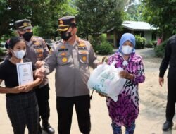 Kapolres Batubara Beri Bansos, Tali Asih ke Anak Yatim dan Dua’fa di Desa Mangkai Lama
