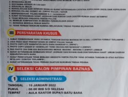 Pemkab Batubara Buka Seleksi Calon Pimpinan Baznas Periode 2022-2027
