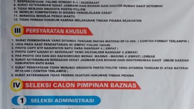 Pemkab Batubara Buka Seleksi Calon Pimpinan Baznas Periode 2022-2027