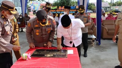Bupati Resmikan Gedung WTP Mapolres Batubara, Kapolres: Bangunan Mendukung Wilayah Zona Bebas Korupsi