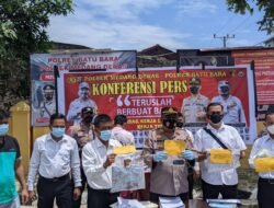 Polsek Medang Deras Rilis Perampok Penjual Emas Keliling