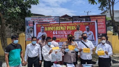 Polsek Medang Deras Rilis Perampok Penjual Emas Keliling