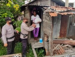 Polsek Medang Deras Berbagi ke Kaum Dua’fa, Fakir Miskin dan Anak Yatim