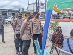 Kapolres Batubara Cek Penyalurkan BPNT dan Vaksinasi di Medang Deras