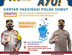 Hari Ini Gebyar Vaksinasi Polrestabes Medan Berhadiah