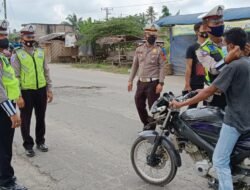 Target Zero Covid-19, Polres Batubara Ops Yustisi di Acces Road Pajak Sore