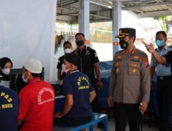 Kapolres Batubara Cek Vaksinasi Dosis 1 dan 2 di Lapas Kelas IIA Labuhan Ruku