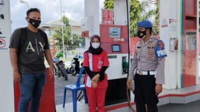 Polsek Medang Deras Pantau Stok BBM