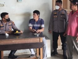 Kanit Binmas Polsek Medang Deras Sambangi Gudang Ikan Asin