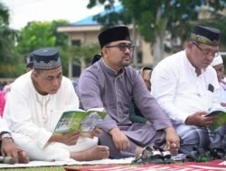 Plt Bupati Shalat Idul Adha Bersama Ketua DPRD Batubara