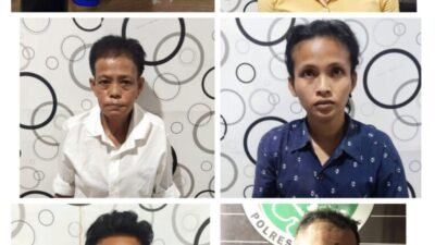 GKN di Tanjung Tiram, Polres Batubara Amankan 5 Orang dan Sabu 3,60 Gram