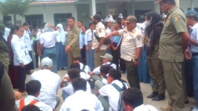 17 Pelajar Bolos Terjaring Razia Satpol PP Batubara