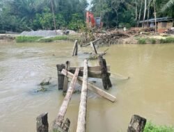 Wabup Labura Tinjau Pembangunan Jembatan