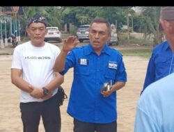 Didampingi Cakades Empat Negeri, Ketua DPC Demokrat Batubara Buka Turnamen Voli