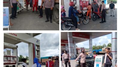 4 Polsek di Batubara Galakan Patroli di SPBU Pascakenaikan BBM