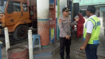 Polsek Indrapura Terus Monitoring SPBU