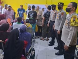 Polsek Labuhan Ruku Amankan Pembagian BLT BBM dan BPNT 725 KPM