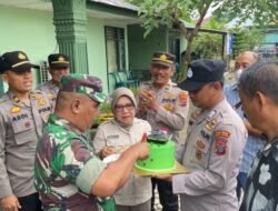 Polsek Indrapura Datangi Koramil 02 Air Putih