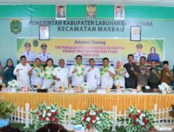 Wabup Labura Sambut Tim Penilai Kecamatan Provsu