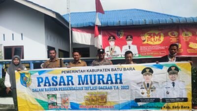Polsek Indrapura Amankan Pasar Murah Perindag Batubara