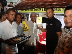 Kapolres OKU Bersama Pj Bupati Tinjau Pos Sat Kamling