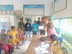 Polsek Medang Deras Amankan Penyaluran BLT