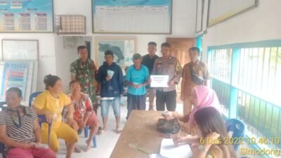 Polsek Medang Deras Amankan Penyaluran BLT