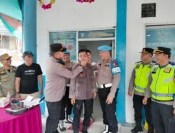 Kapolres Batubara Beri Kejutan Petugas Pos Pam
