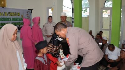 Isra Mi’raj di Polres Batubara, Bantu Anak Yatim dan Dhuafa