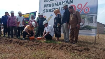 Bupati Labura Ground Breaking Rumah Subsidi DP Nol