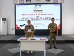 13 Kepsek SD dan SMP Batubara Dilantik