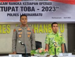 Wabup Labura Rakor Ops Ketupat Toba 2023 Melalui Vidcon