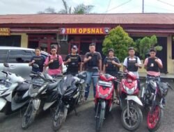 Tim Landak Polres Mura Tangkap 6 Pemuda Jual Motor Bodong