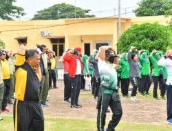 Bupati Batubara Senam Bersama TNI-Polri