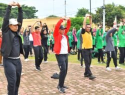 Ketua DPRD Ikut Senam di Polres Batubara