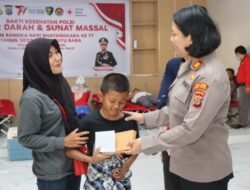 80 Orang Donor Darah dan 36 Anak di Khitan di Polres Batubara