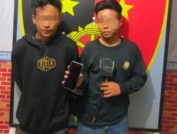 Polsek Indrapura Tangkap 2 Pencuri Handphone