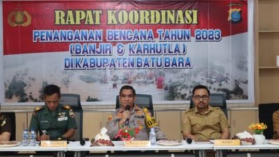 Wabup Batubara Rakor Bencana Banjir dan Karhutla