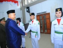 Pengukuhan 27 Paskibra Labura 2023