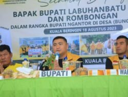Bupati Labura Bung Desa di Kuala Beringin