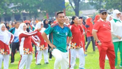 Haornas Ke-40 di Labura, Bupati Senam Bersama ASN dan Masyarakat
