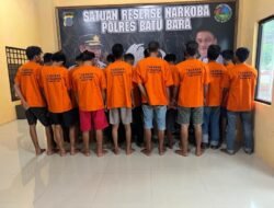 Polres Batubara Tangkap 20 Tersangka, Sabu dan Ganja Disita